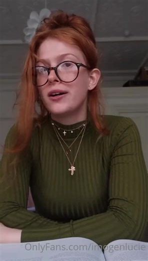 Sexy Redhead Imogen Lucie Student Teacher JOI