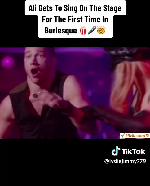 Ali's Debut Singing Performance at 'Burlesque' Stage