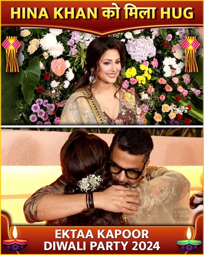 Brave Lady Hina Khan Shares Heartwarming Moment with Mukesh Chhabra at Ekta Kapoor's Diwali Bash | Bollywood Now