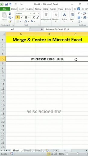Shortcut Key to Merge & Center in Excel #microsoftbasictutorial #myfbreelsvideo #shortcutkeys #tricks #exceltutorial | Editha Asis Landicho | Facebook