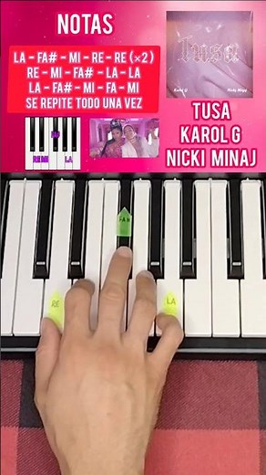 Tusa - karol G #tusa #karolg #nickiminaj #piano #pianotutorial #easypiano #easypianotutorial #latino