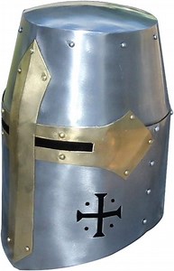 Armory Replicas Late Twelfth Century 20g Steel Crusader Templar Knight Great Helmet