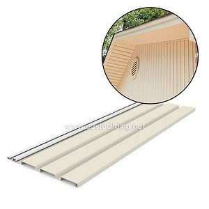 [Hot Item] Wall Cladding Dye Solid Color 30.48cm PVC Roof Soffit Plastic Ceiling PVC Panel Soffit Vent