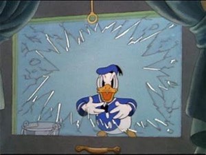 Donald Duck and Pluto: Window Cleaners