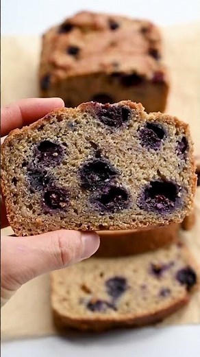 Blueberry Lemon Okara Bread #veganrecipes