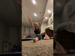 Stretching routine, competitive cheer