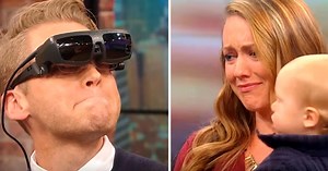 Blind Man Sees Wife For The 1st Time, Utters 2 Words That Put Everyone In Tears