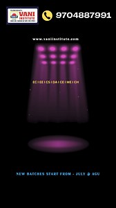 VANI INSTITUTE has been offering excellent coaching for GATE, ESE, PSU's, AEE, AEES, AP GENCO, GENCO , etc and other competitive examinations. Daily 3-6 Hours of Offline/Live Classes Session With 7-Day Recorded Back Up Validity Hard Copy Study Materials More than 80 Online tests consisting of Topic Wise, Subject Wise & Full Length Mock are Available which Help manage the fear of appearing in Online Examination and also help them in time management to attend all questions during the Examination. 