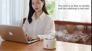 Mini Essential Oil Diffuser Aromatherapy Diffuser for Room, 7 Color Night Lights, 2 Mist Options, Ultrasonic Silent, Auto Shut-Off, Cool Mist Humidifier for Office, Home, Bedroom, Study, Yoga