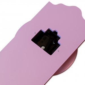Modern Pendulum Wall Clock - Pink/ Yellow