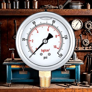 [Hot Item] Industrial Grade 63mm Stainless Steel Pressure Gauge for Precision