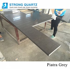 [Hot Item] China Grey Marble Quartz Slabs for Countertop/Worktop/Benchtop/Vanity Top