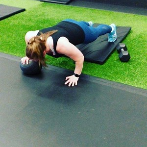 Med. Ball push up benefits with the offset hand position forces your shoulders, chest, and core to stabilize your body while doing pushup. Also, longer range of motion, increasing muscle activation. | Crux Fitness | Facebook