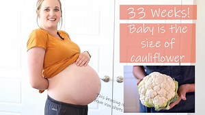 Week by week pregnant belly progression: Fruit and veggie comparisons. 🍎🍍🥑 🎥 Aimee Esther #Pregnant #Mom #Childbirth #Baby #Pregnancy | Pregnant Life