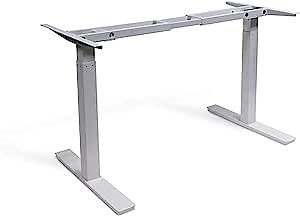 Autonomous Edition Hybrid Dual Motor Electric Standing Desk Frame in Grey (No Table Top), 28"-47" height range, 39"-70" length range