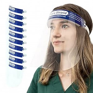 10 Pack Anti Fog Face Shield Adult & Teenager, Safety Face Shield Protective Your Face & Nose for Daily Works