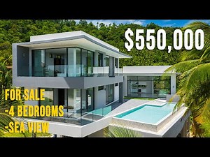 Koh Samui Villa for Sale 4 bedroom with beautiful Sea View in Angthong Hills