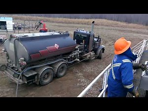 Service rig in Canada. Канада, капремонт, укр. бригада.