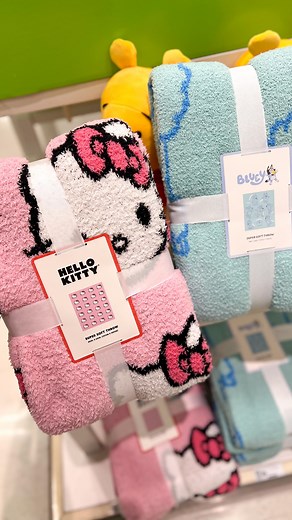 These are so soft and cute 🥹 I finally found these throw blankets at Target! I have both Bluey and Hello Kitty prints linked in my LTK or check my stories! Kids room, new at Target , toddler room, toddler finds, Target finds, Target run, Target shopping, trendy toddler, Target mom, mom of toddlers, cute finds, Target home, Target dollar spot, kids room decor | Target Minis