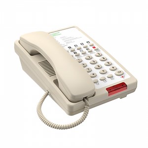 [Hot Item] Single-Line Intercom Corded Telephone for Hotels Waterproof ABS Material for Guestrooms