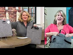 Faithworks Convertible Inspirational Felt Backpack & Laptop Sleeve on QVC