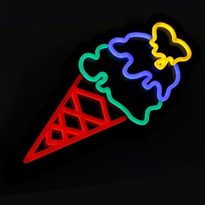 [Hot Item] Outdoor Advertising Display Custom 3D LED Ice Cream Neon Sign