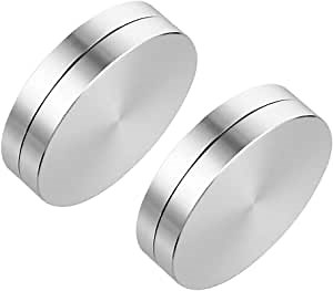 Rotating Cake Turntable Revolving Stand: Cake Decorating Display Stand 2pcs Aluminum Alloy Turntable Bearing for Flat Panel Monitor TV Lazy Susan Swivel Stand