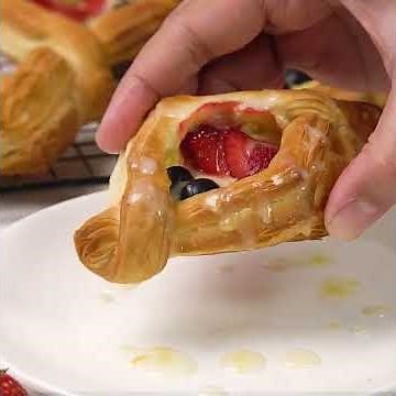 Creamy Fruit Puff Pastry Danish