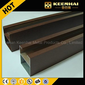 [Hot Item] Decorative Exposed Aluminum Ceiling Wood Grain Marble Grain Veneer Color Suspended Metal Profile Square Tube Ceiling (KH-MC-U1)