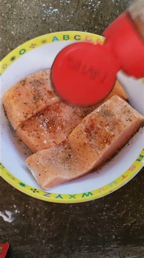 Filete de Salmon Dia 14 😇🌹🥰 cocina saludable y fácil #comida #cocinaconsabor #receta #viral