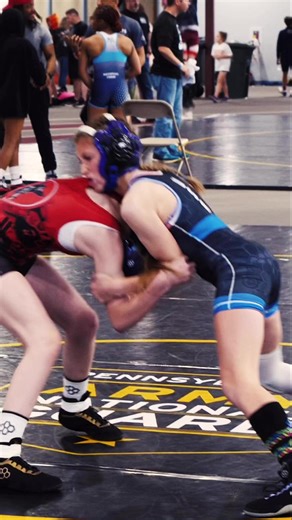 Brooklyn Henry with the takedown and a quick transition to a cradle... see the full match at https://youtu.be/ZLxiYdkIcQE #pausaw #pafreestylestate #alverniau #freestyle #pawrestling #wrestling #brooklynhenry #hainestrainedwc #taylorshadel #steelmatclub #79lbs #14u | The Wrestling Spot