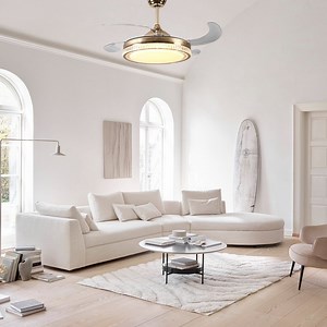 [Hot Item] 42inch Invisible Acrylic Fancy Retractable Ceiling Fan Light
