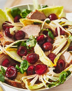 1.2K views | Duck Breast Salad with Warm Cherries & Cherry Dressing...