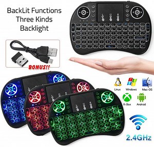 [Hot Item] I8 Mini Keyboard 2.4GHz Portable Wireless Keyboard with Touchpad Mouse RGB Backlit