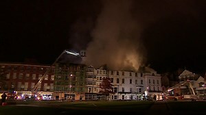 CCTV footage of Royal Clarence Hotel fire released