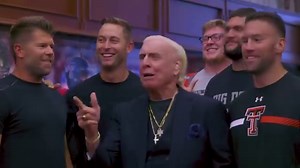You’re looking at the Rolex wearin’ ⌚️ Diamond ring wearin’ 💎 Kiss stealin’ 😘 WOOO 😯 Wheelin’ dealin’ 💸 Limousine ridin’ 🚘 Jet flyin’ ✈️ Thanks for stopping by Ric Flair, The Nature Boy! #WreckEm | Texas Tech Football