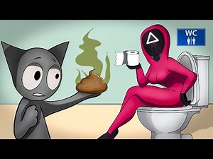 Squid Game VS Sprunki Fart Compilation (Wenda x Gray) Animation Meme