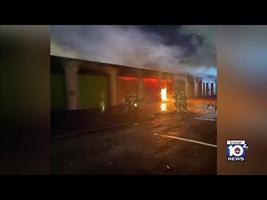 Multiple units damaged in Pompano Beach storage facility fire