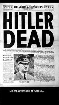 What Happened Today — April 30 #darkhistory