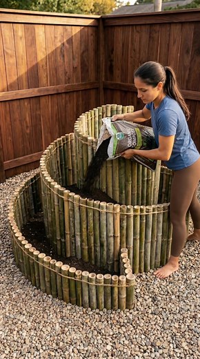 DIY Bamboo Spiral Garden Tower: Easy Step-by-Step Guide