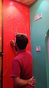 98K views · 1.3K reactions | Work in progress,,, contact - 9123305263 #sudipartwork #trendingreelsvideo #walldesign #walldecor #viralvideochallenge #WallArt #wallpainting #walldecoration #artist #art #artwork #viral #wallmural #flowers #trend | Sudip Ghosh Art | Facebook