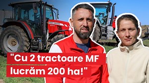 ”Cu două tractoare Massey Ferguson noi, de ultimă generație, eu și soția mea facem față să lucrăm 200 ha, să avem timp și pentru noi ca familie și să facem și culturi cum trebuie”, spune tânărul fermier Ionuț Rădoi. În 2019 a achiziționat primul tractor Massey Ferguson 5711, de 110 CP, iar în toamna anului 2023 și-a mai luat un tractor Massey Ferguson de la Sigma Romania, modelul 8S, de 265 CP. ”Echipa de service Sigma România care acoperă cele trei județe din sudul țării – Mehedinți, Dolj și Ol