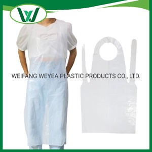 [Hot Item] Disposable Flat Plastic/Poly/LDPE/HDPE/ Polythene PE Apron, Plastic/Poly/LDPE/HDPE/ Polythene PE Apron