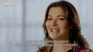 Nigella Lawson wenst jou een fijne kerst en geeft je graag haar favoriete recepten in de Simply Nigella Christmas Special, zondag om 17.00 uur op 24Kitchen. | 24Kitchen