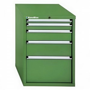 [Hot Item] Nanoblox Green Rolling Heavy Duty Tool Cabinet Chest 5-Drawer Rolling Cabinet with Interlock System