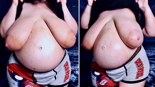 Boobs and Nipples: Giant Swollen Heavy Round Enormous Belly Butt & Boobs
