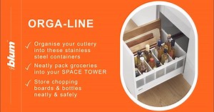 New to organising? Let #Blum AMBIA-LINE & ORGA-LINE make this easy for you. 👋🏻 Whether it's in the kitchen, bathroom or bedroom, these versatile inner dividers help optimise your drawer storage successfully. Hop over to #BlumSouthAfrica website & start to #OrganiseWithBlum | Blum South Africa