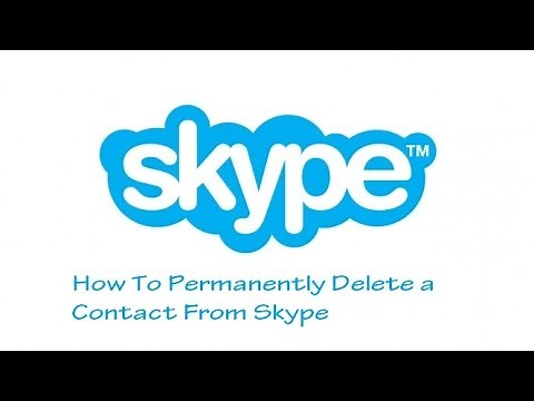 how to permanently delete a contact from skype