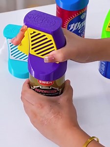 3D Printed Soda Can Opener–One-Hand Can Opener for Soda Beer Beverage Cans, Ergonomics Handle for Easy Opening,Nail-Friendly (sky blue)