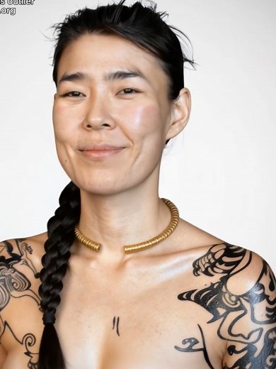 Facial reconstruction of a 2,300-year-old Scythian outlier She belonged to the Pazyryk culture and was buried in a kurgan at Berel, Altai, Kazakhstan. This woman differed from others in the cemetery by her East Eurasian morphology. Given the rich grave goods in kurgan 16, anthropologists and archaeologists suggest that she was of foreign origin, incorporated into the Pazyryk elite. Similar individuals with such features are found in both common and elite burials, such as at the Ak-Alakha-3 cemet